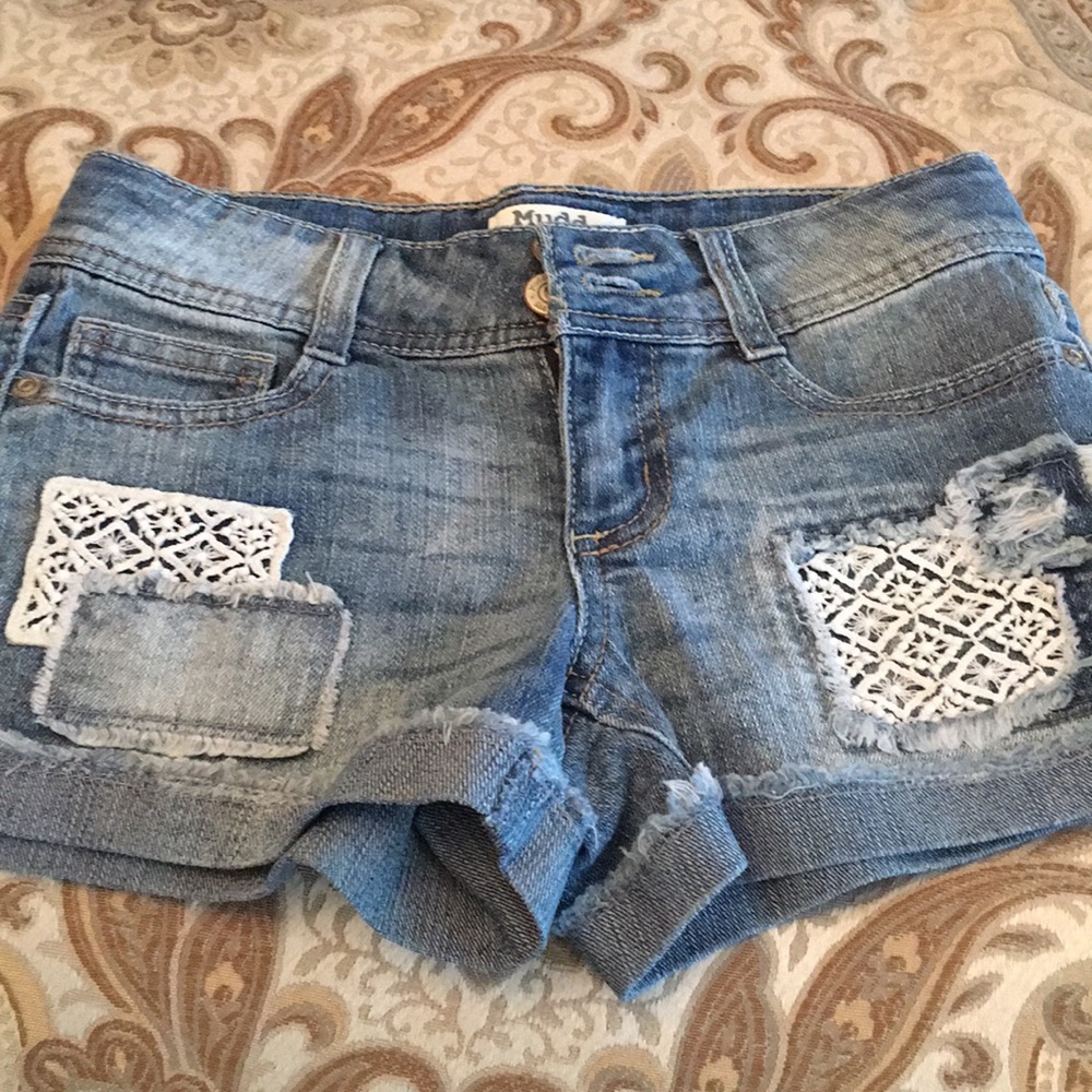 Denim Girls Shorts